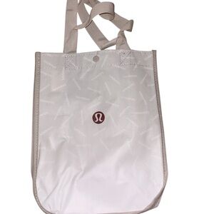 lululemon athletica Cream and Tan Tote Bag